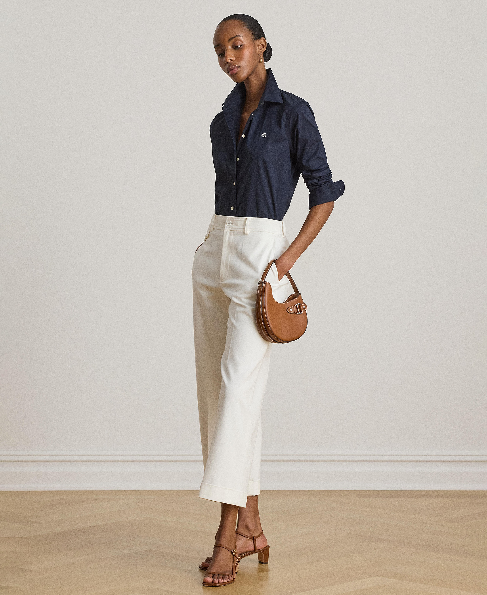 Lauren Ralph Lauren Non-Iron Straight-Fit Shirt - Lauren Navy