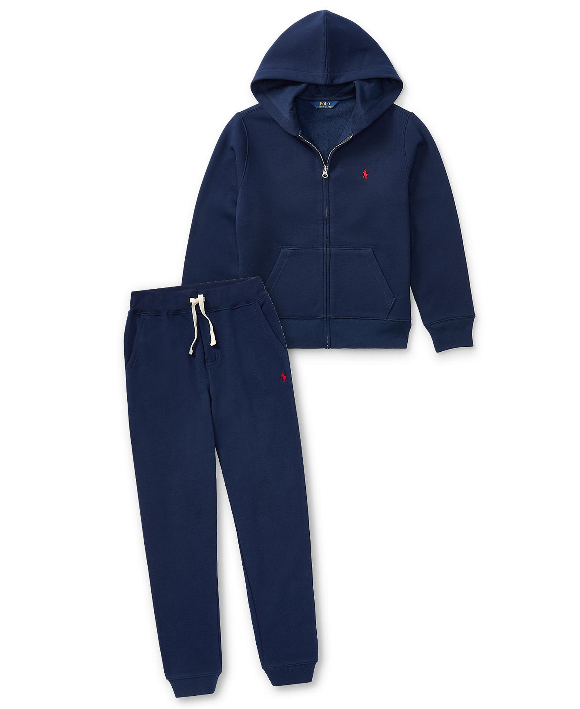 Polo Ralph Lauren 8-20 Boys' Cotton Fleece Zip Up Hoodie - Cruise Navy