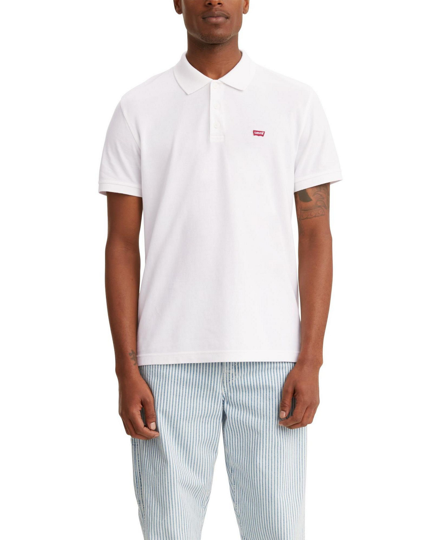 Levi's Men's Housemark Regular-Fit Polo Shirt - White