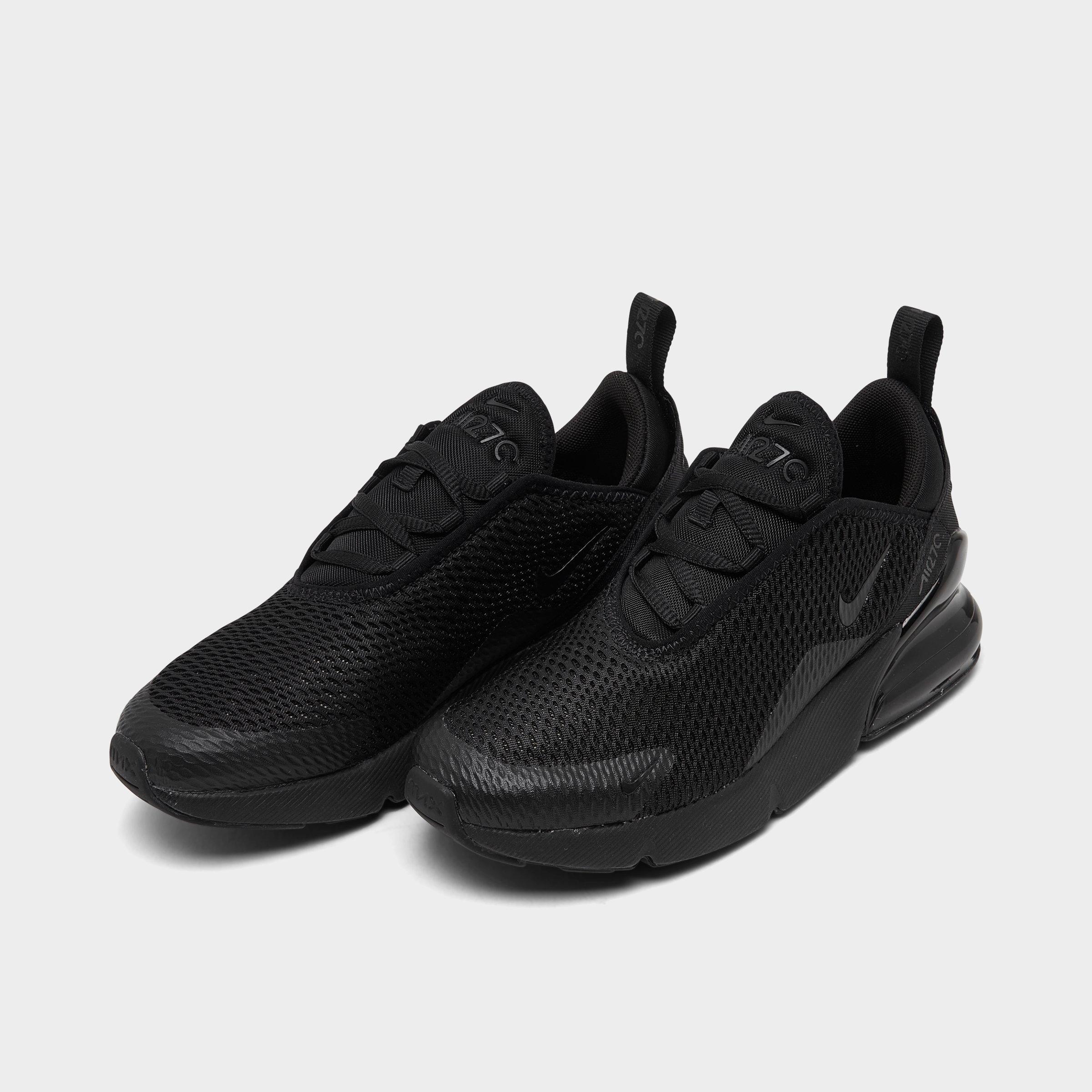 Little Kids' Nithtke Air Max 270 Casual Shoes - Black/Black/Black - Both shoes facing left