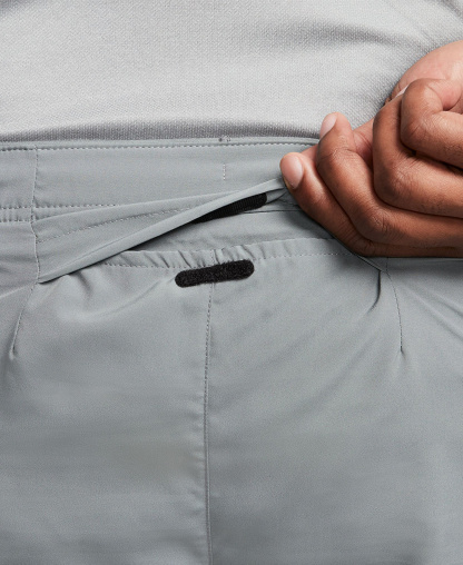 Nike Men's Challenger Dri-FIT Brief-Lined 7" Running Shorts - Smoke Grey/reflective Silver