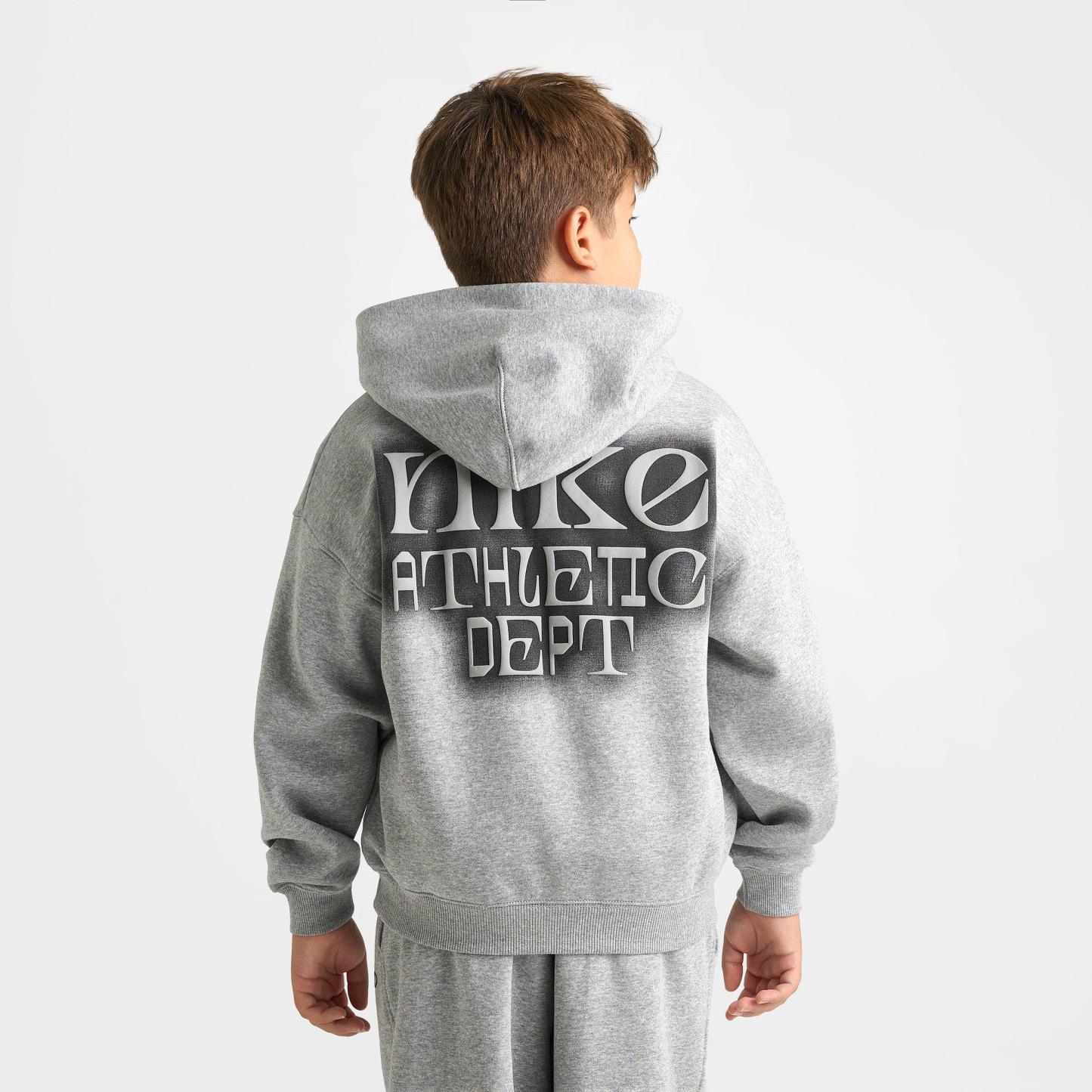 Big Kids' Nithtke Sportswear Club Fleece Athletic Dept. Oversized Hoodie - Dark Grey Heather