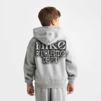 Big Kids' Nithtke Sportswear Club Fleece Athletic Dept. Oversized Hoodie - Dark Grey Heather
