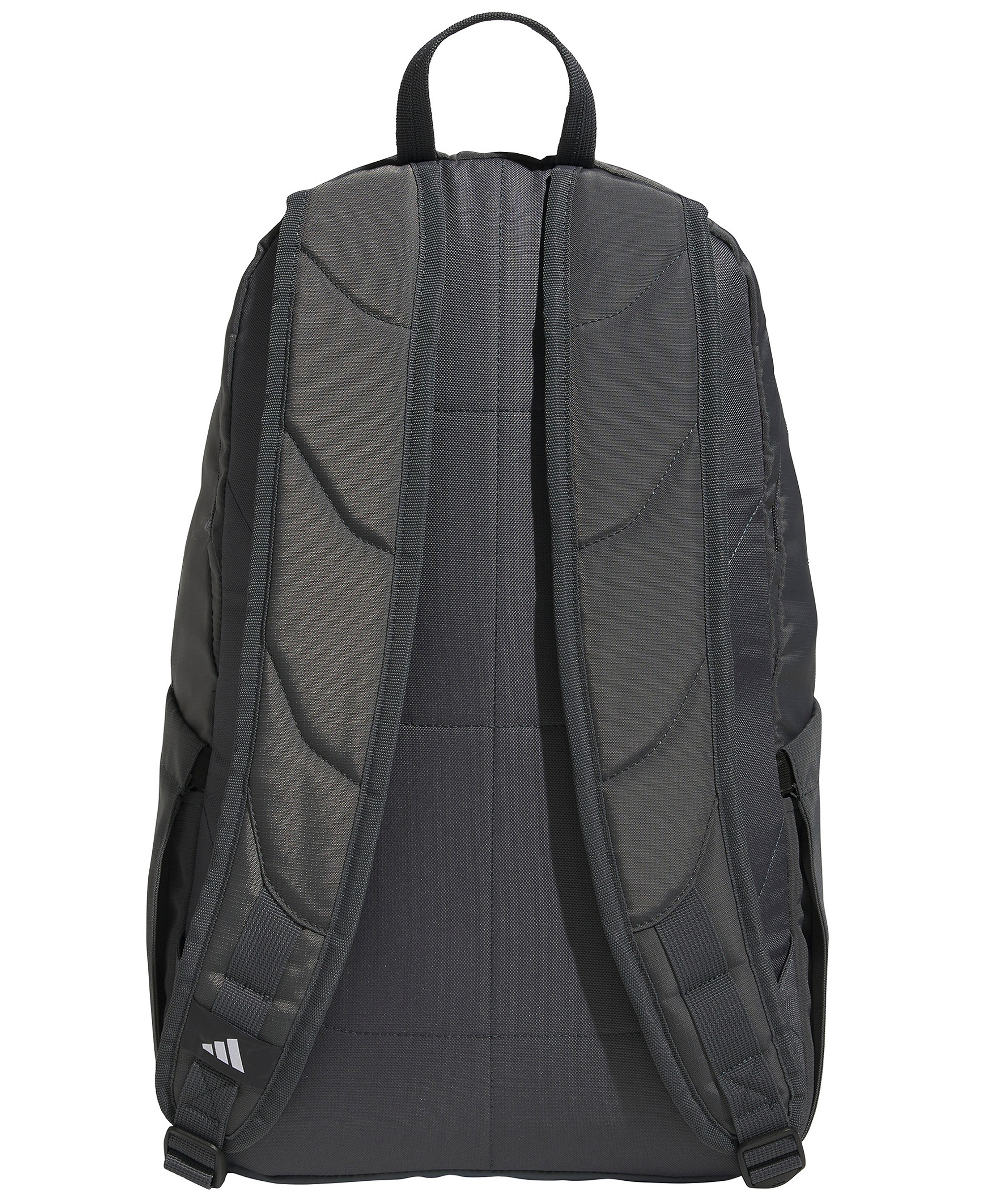 adidas Men's Multiple Zippered Pockets Backpack Messenger - Team Dark Gray