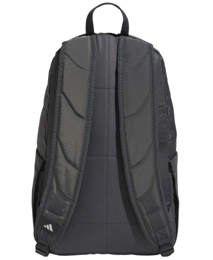 adidas Men's Multiple Zippered Pockets Backpack Messenger - Team Dark Gray