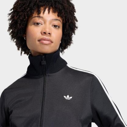 Women's adidas Originals Firebird Knitted Crochet Details Track Top - Black - view 4