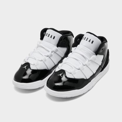 Boys' Toddler Jordan Max Aura Basketball Shoes - White/Black - view 2