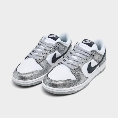 Women's Nike Dunk Low SE Casual Shoes - Metallic Silver/Off Noir/White/Silver