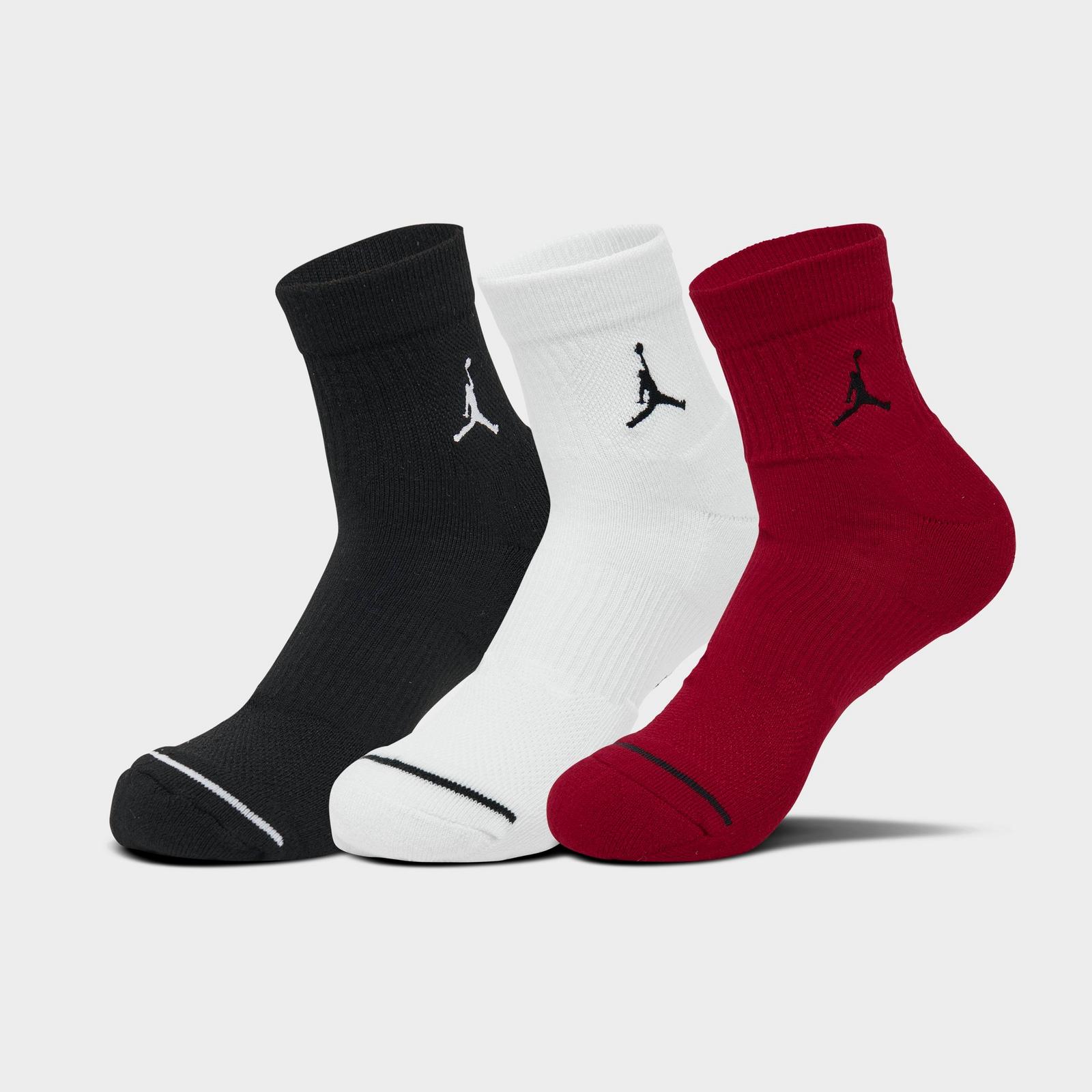 Jordan Everyday Ankle Socks (3-Pack) - Red/White/Black - view 1