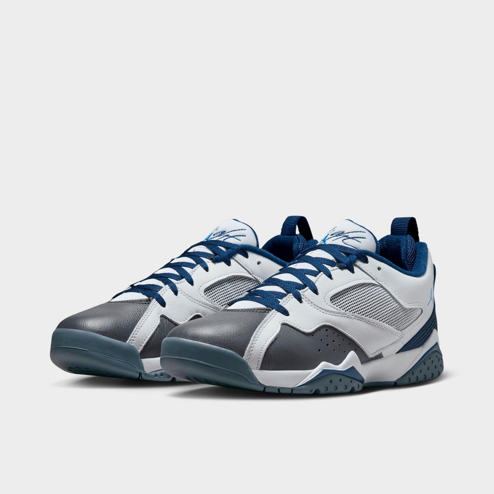 Men's Air Jordan MVP 92 Casual Shoes - White/Navy/University Blue/Flint Grey - view 2