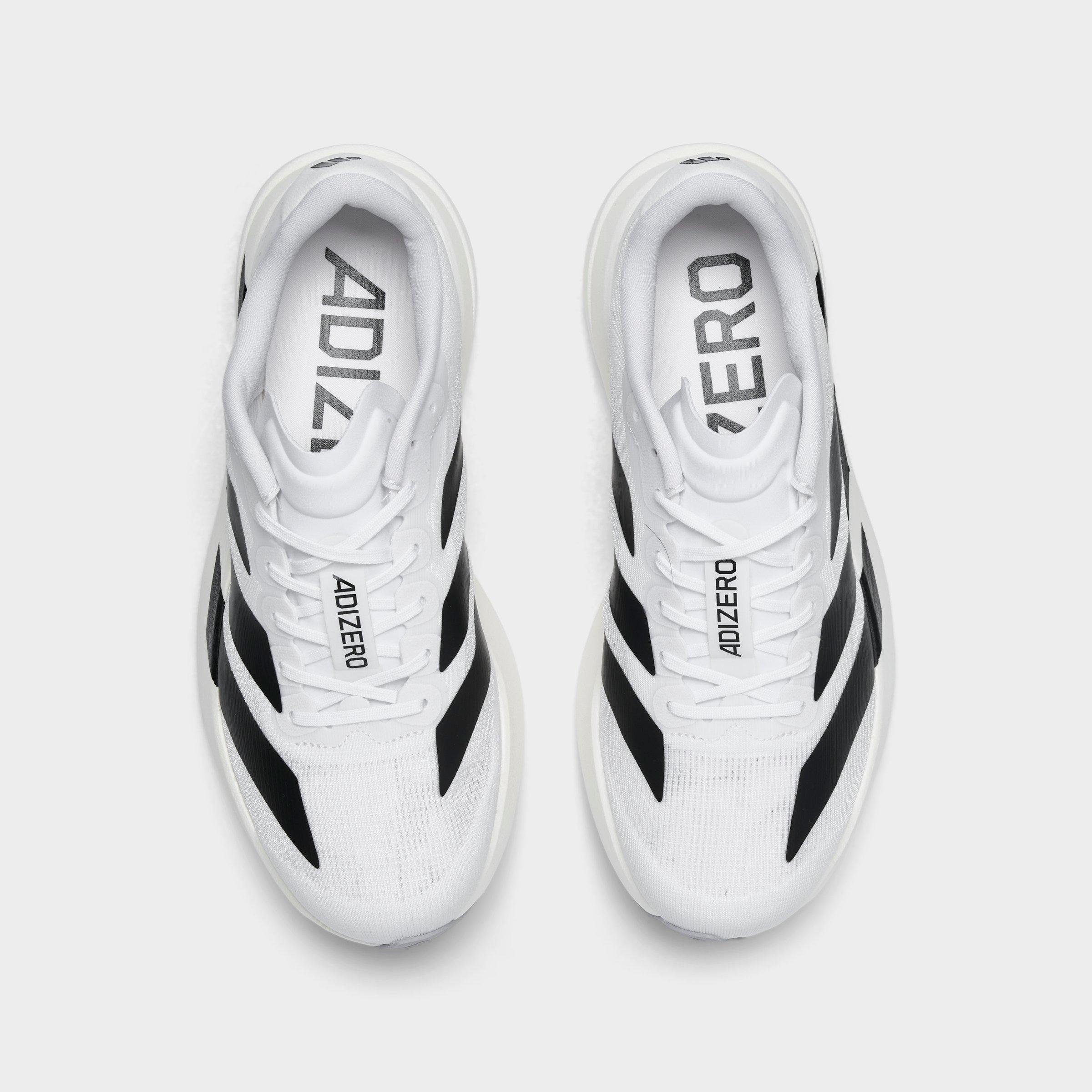 Women's adidas Adizero EVO SL Running Shoes - Part 2 - White/Core Black/White - Top view