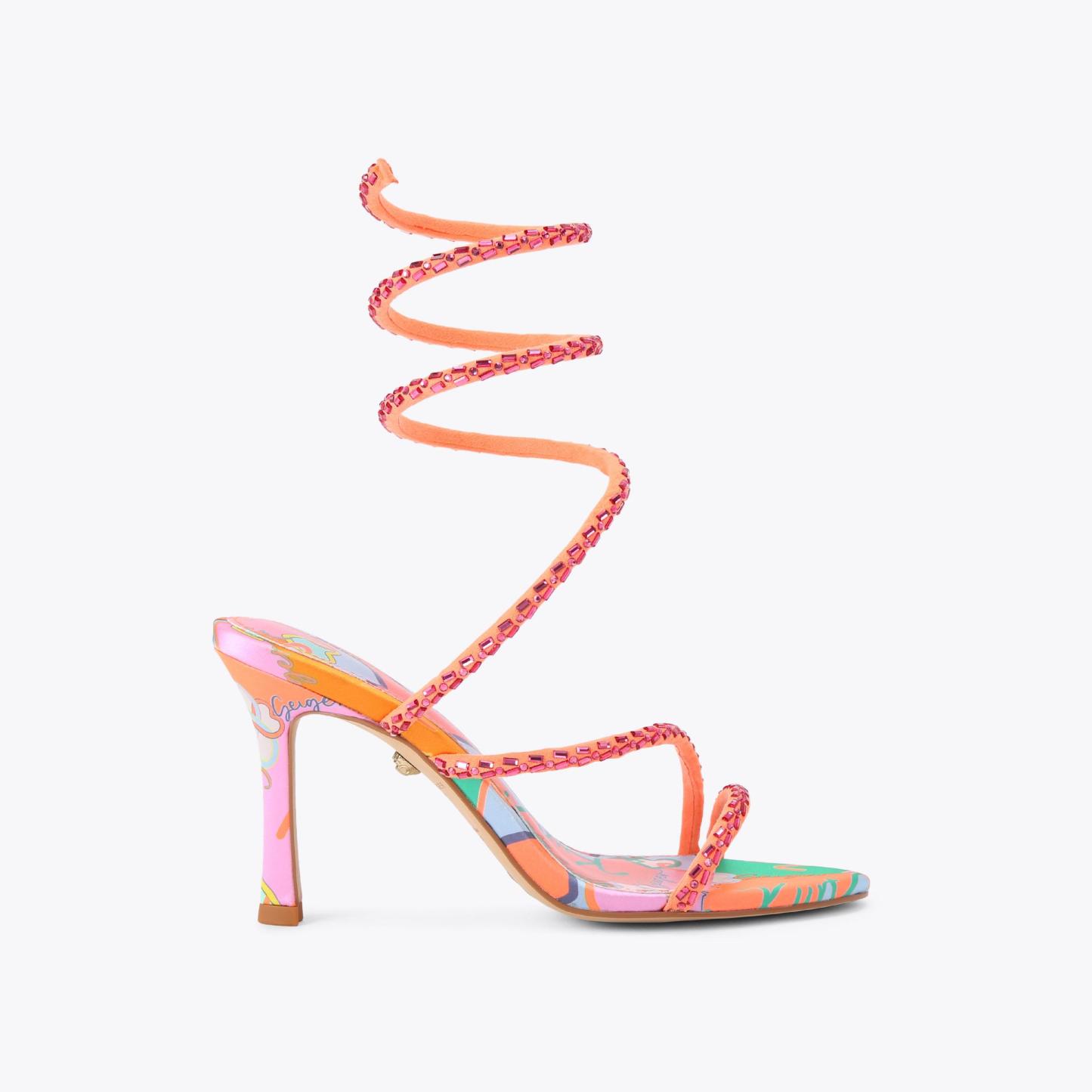 Kurt Geiger London Spiral Asymmetric Heel - Pink