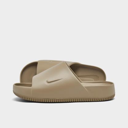 Men's Nithtke Calm Slide Sandals - Khaki/Khaki - Left shoe facing left. Outside of the shoe.