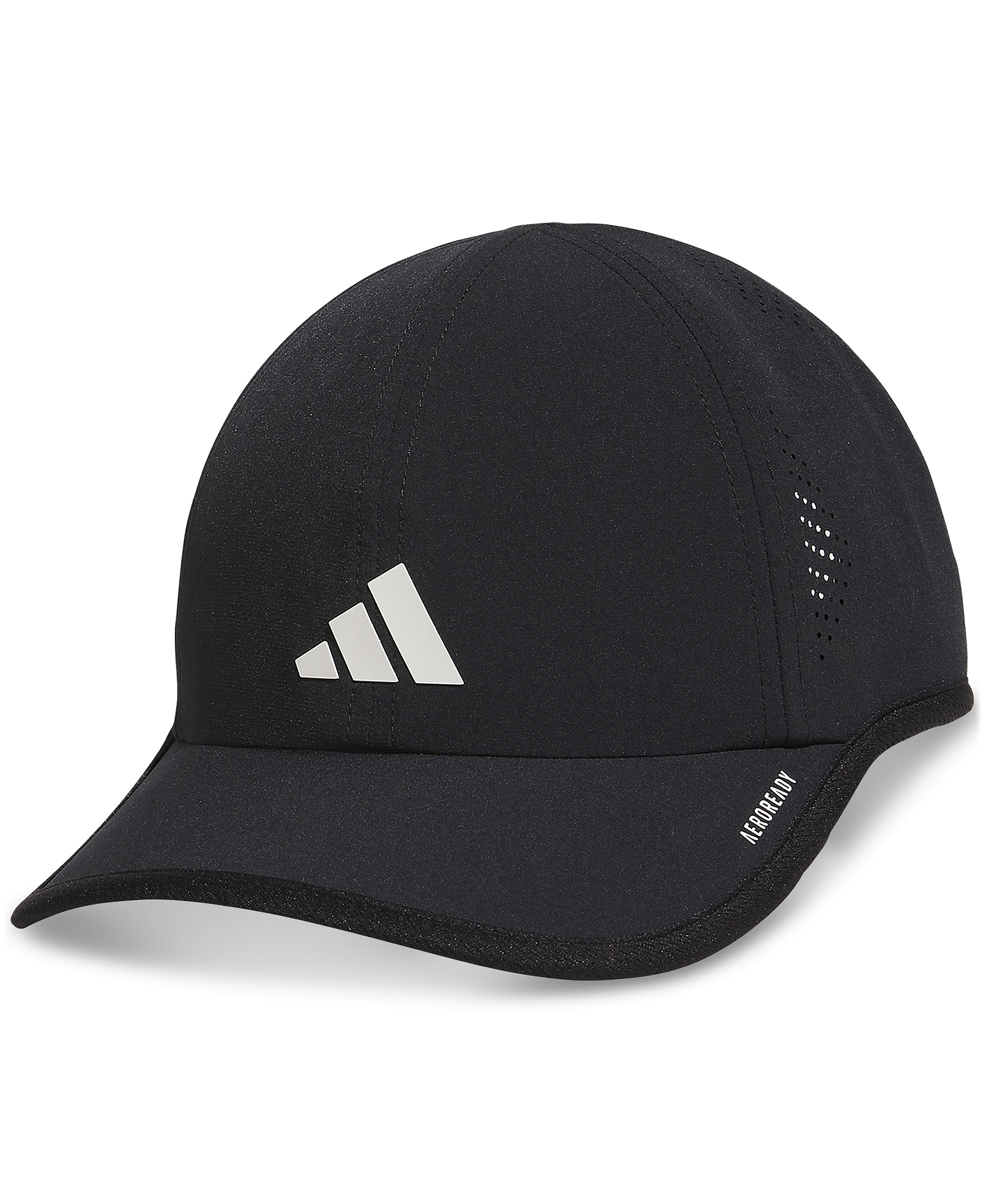 adidas Women's Superlite 3 Stripe Adjustable Hat - Black/white