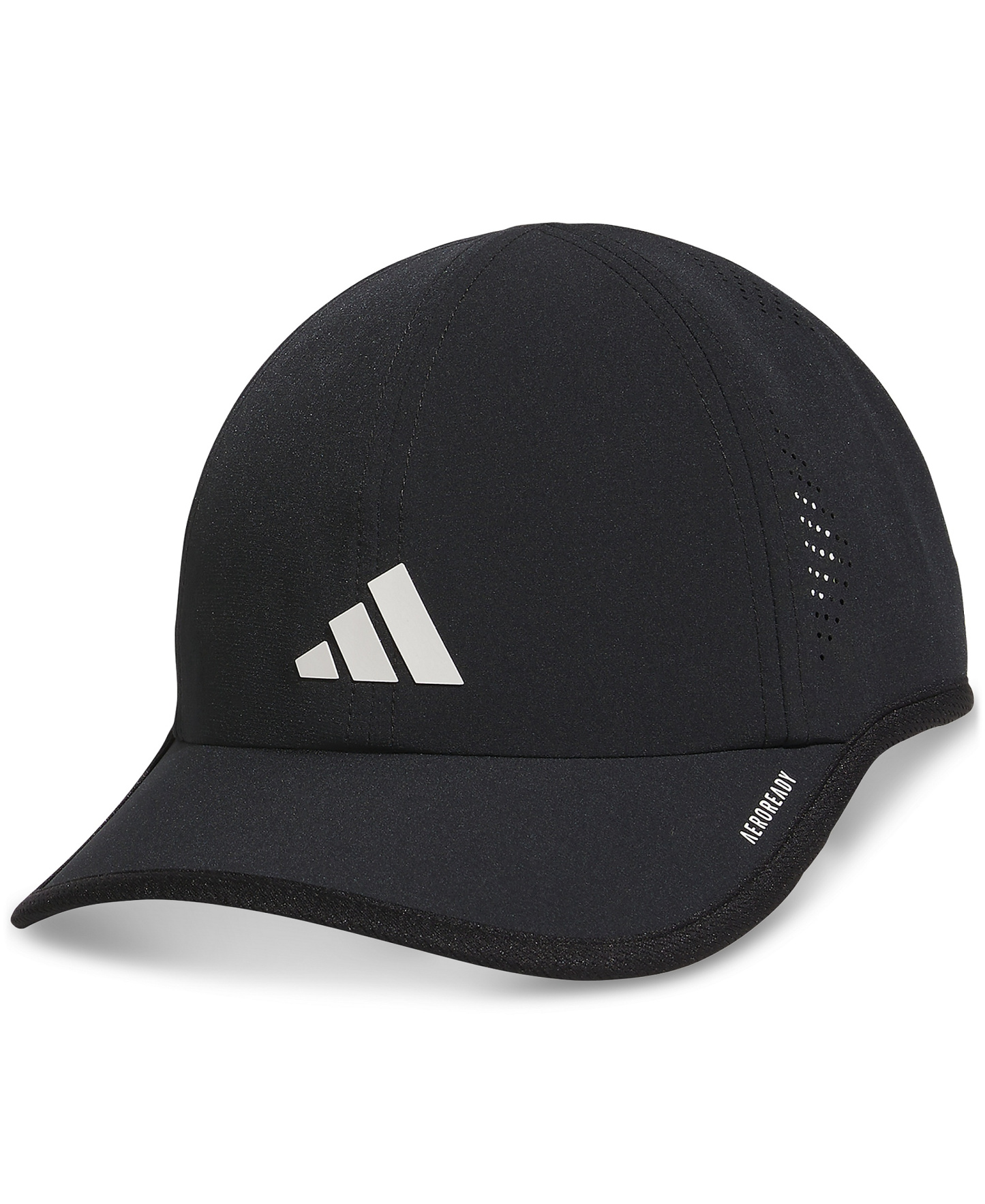adidas Women's Superlite 3 Stripe Adjustable Hat - Black/white