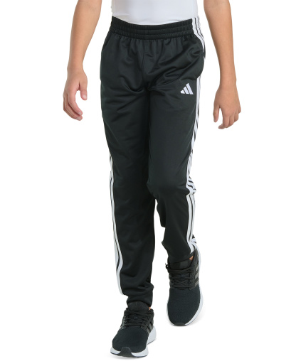 adidas Toddler & Little Boys Elastic-Waistband Essential 3-Stripe Jogger Pants - Black