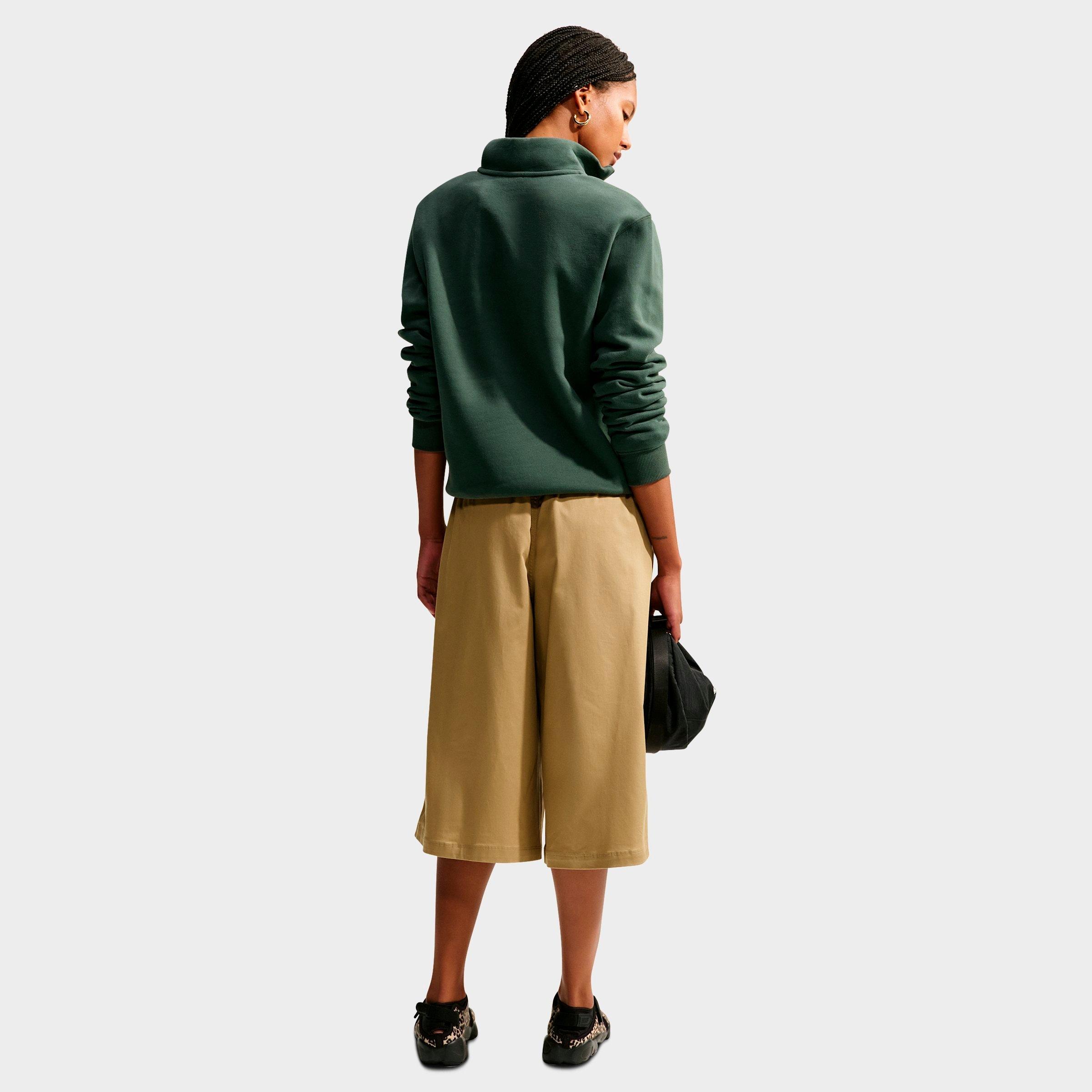 Women's Nithtke Studio Fleece Medium-Weight Quarter-Zip Jacket - Camo Green/Sail