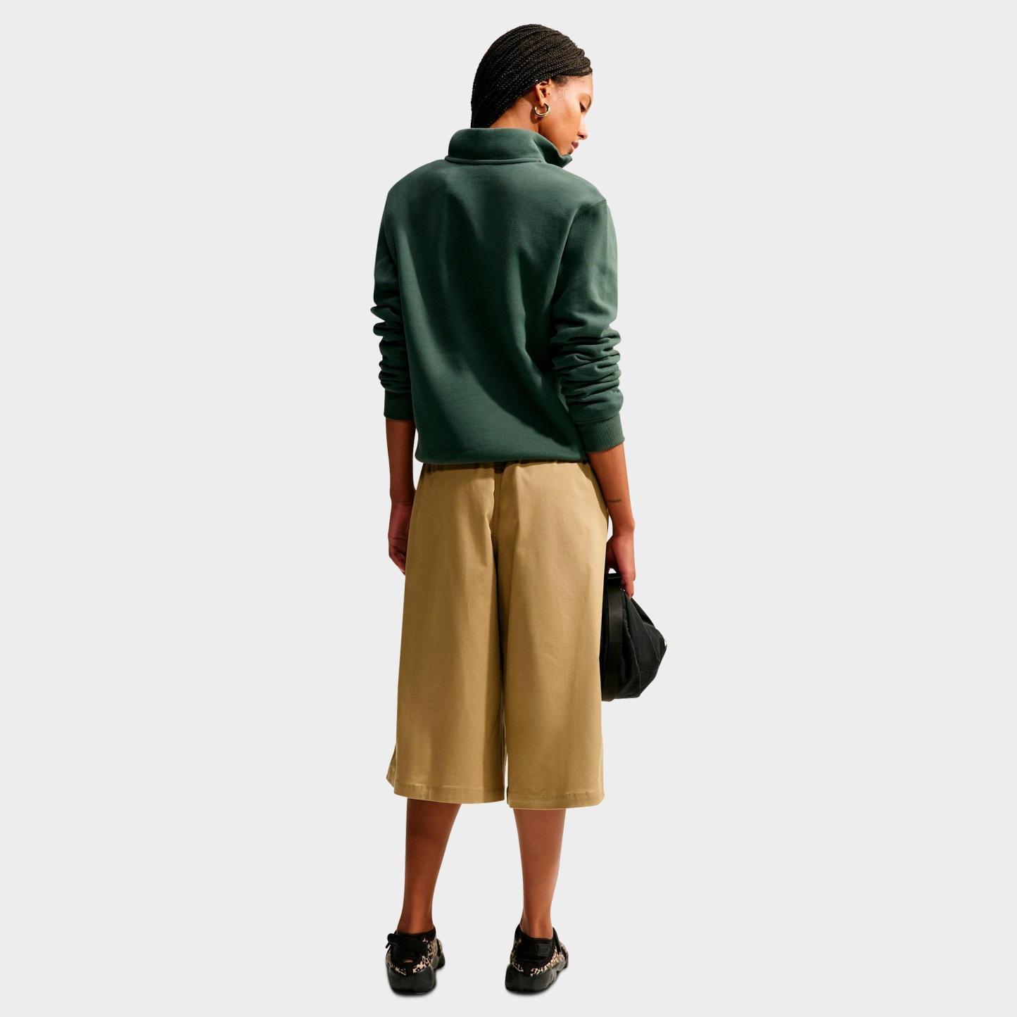 Women's Nithtke Studio Fleece Medium-Weight Quarter-Zip Jacket - Camo Green/Sail