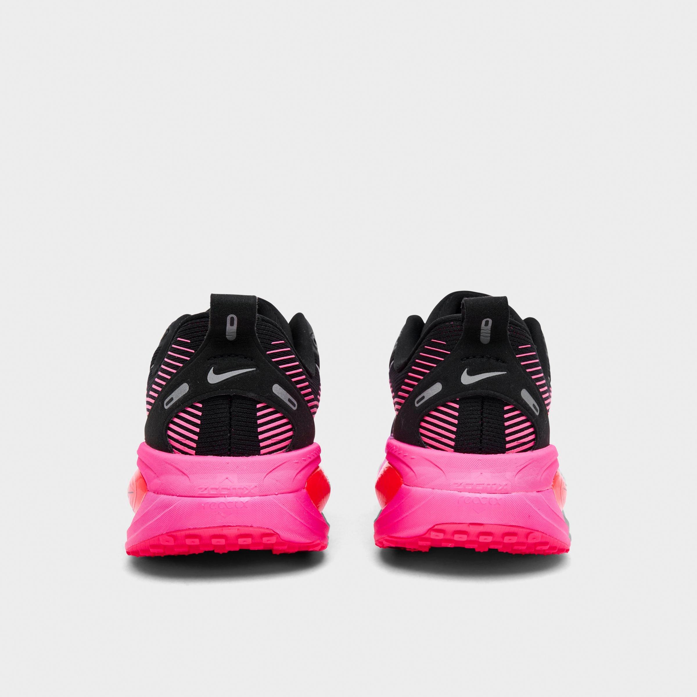 Women's Nithtke Vomero 18 Running Shoes - Part 1 - Black/Hyper Pink/Laser Crimson/Black - Back view