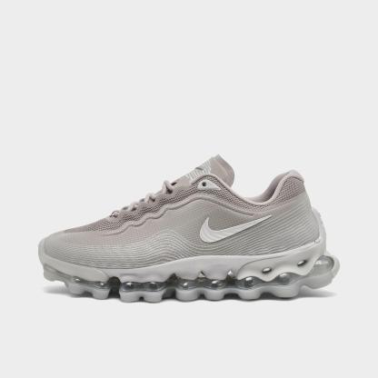 Big Kids' Nithtke Air Liquid Max Casual Shoes - Moon Particle/Metallic Silver/Vast Grey - Left shoe facing left. Outside of the shoe.