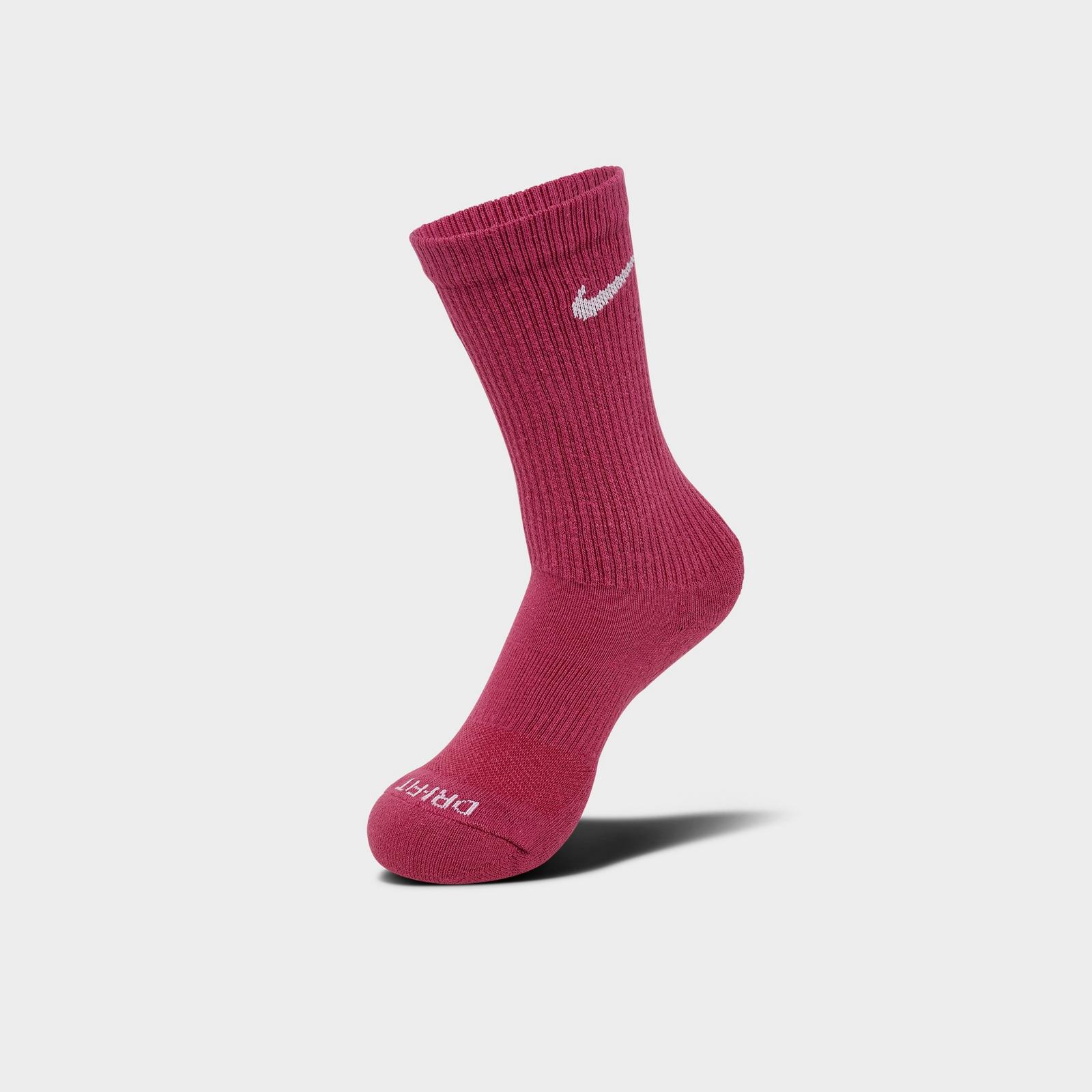 Nike Everyday Plus Cushioned Crew Training Socks (6-Pack) - Sweet Beet/Cannon/Glacier
