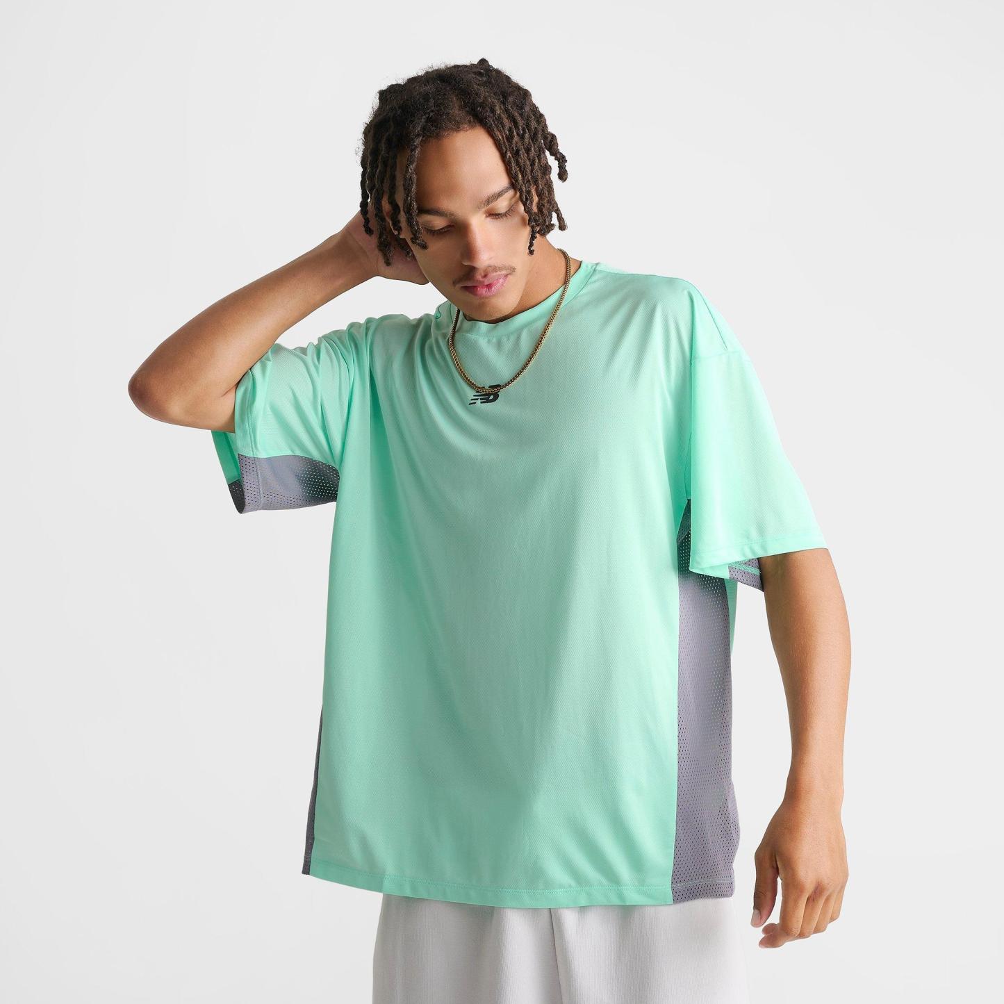 Men's New Balance Fast Days Running T-Shirt - Mint/Grey - view 3