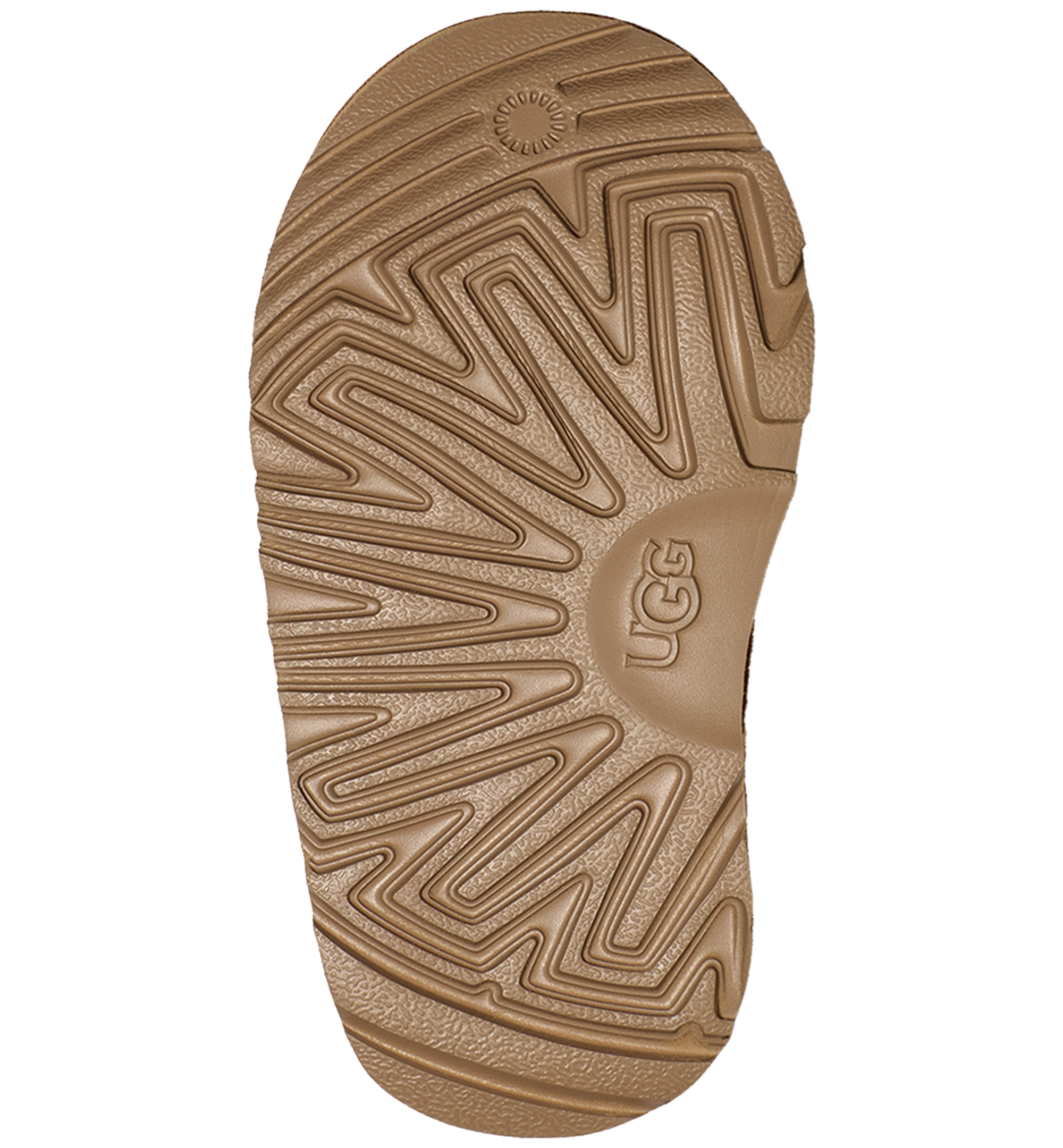 UGG® Toddler Kids Classic Mini II Round Toe Booties - Chestnut