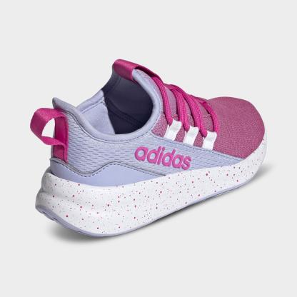 Girls' Little Kids' and Big Kids' adidas Lite Racer Adapt 8.0 Stretch Lace Casual Shoes - Part 1 - Lucid Fuchsia/Preloved Fuchsia/Violet Tone - Back view