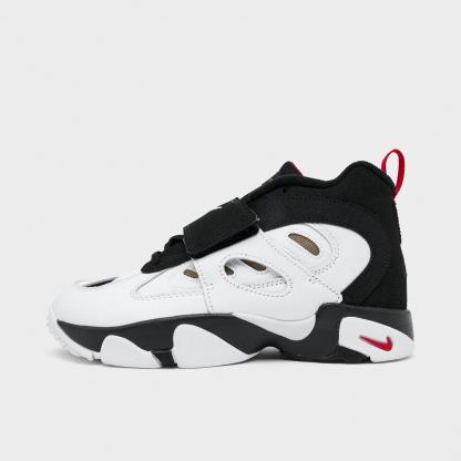 Little Kids' Nithtke Diamond Turf 2 Casual Shoes - Black/Fire Red/Metallic Gold/White - Left shoe facing left. Outside of the shoe.
