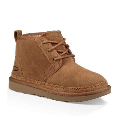 UGG® Toddler Neumel Camo Round Toe Booties - Chestnut