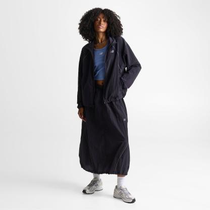 Women's New Balance Sport Legacy Woven Full-Zip Jacket - Black - view 2