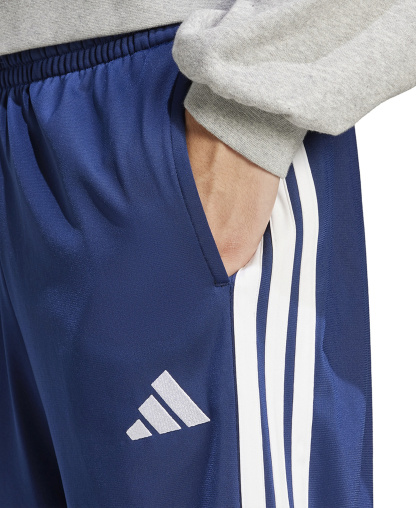 adidas Men's 3-Stripes Regular Open Hem Track Pants - Dark Blue