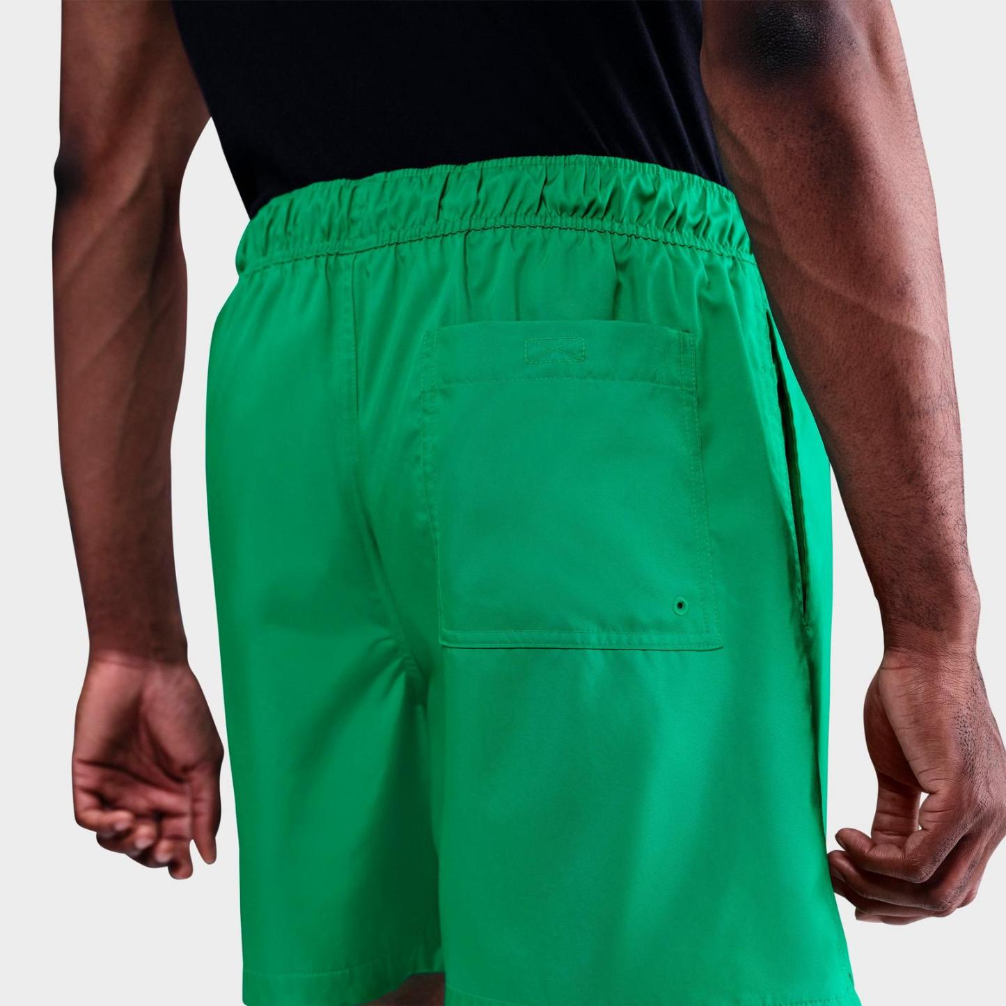 Men's Nike Club Woven 6" Flow Shorts - Stadium Green/White