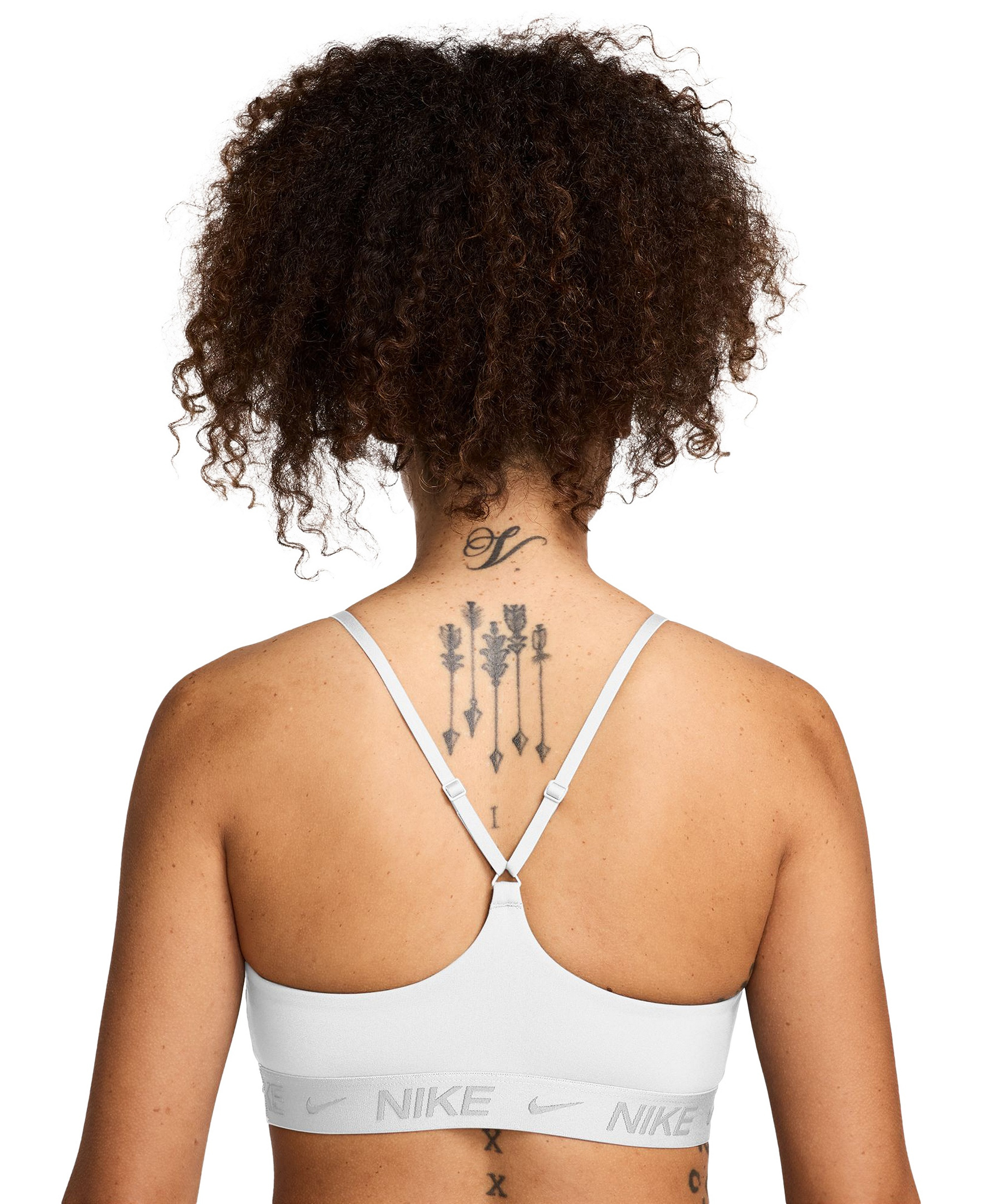 Nike Women's Indy Light-Support Padded Sports Bra - White/Stone Mauve