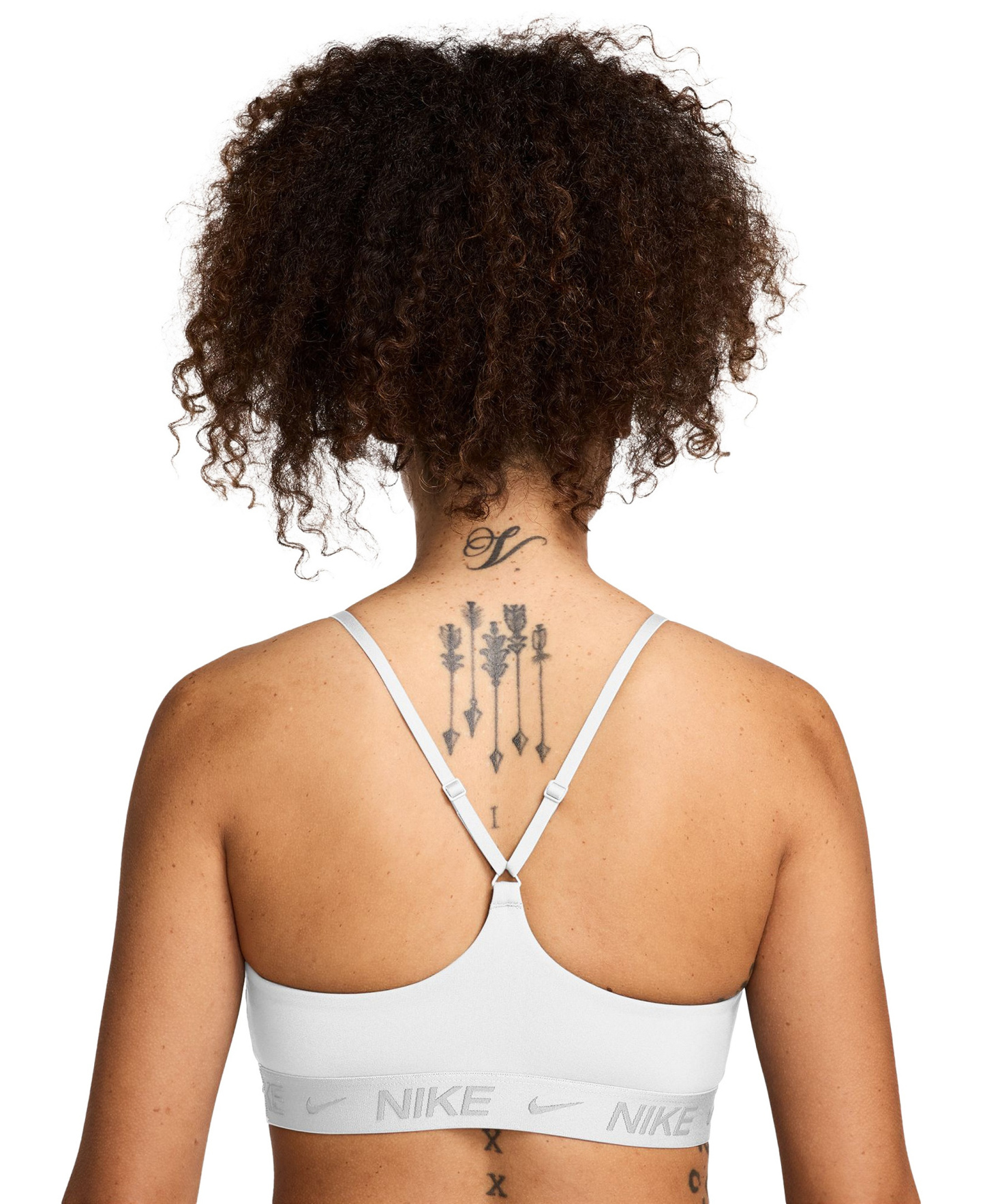Nike Women's Indy Light-Support Padded Sports Bra - White/Stone Mauve
