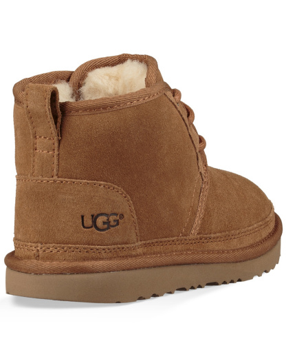 UGG® Toddler Neumel Camo Round Toe Booties - Chestnut