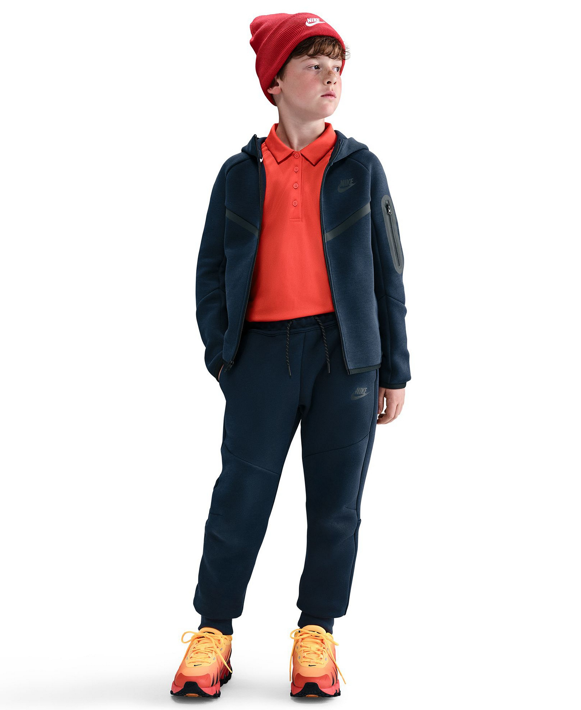 Nike Boys' and Girls' 7-20 Sportswear Tech Fleece Jogger Pants - Navy Blue