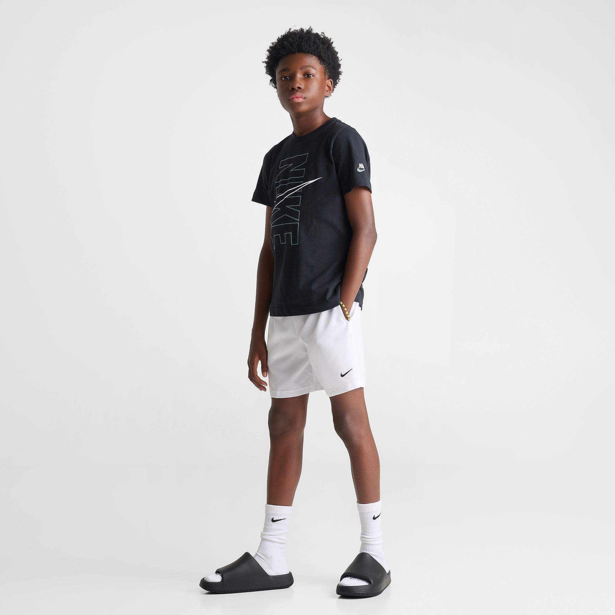 Big Kids' Nithtke Multi Dri-FIT Graphic Training Shorts - White
