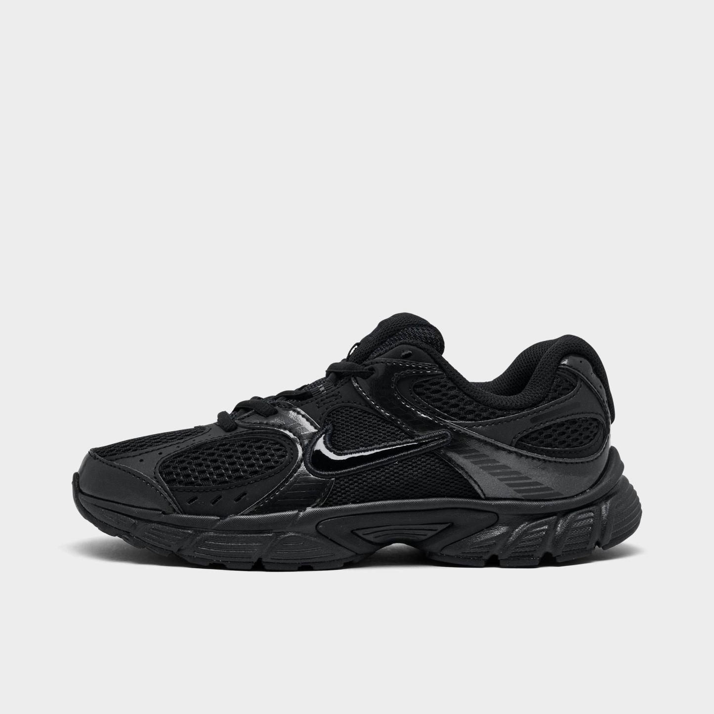 Big Kids' Nithtke V5 RNR Casual Shoes - Black/Black/Anthracite - Left shoe facing left. Outside of the shoe.