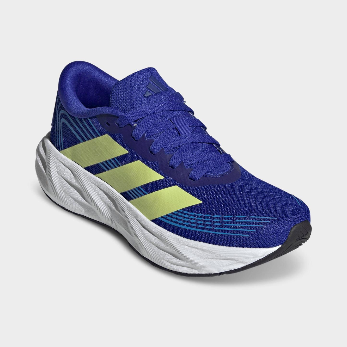 Big Kids' adidas Galaxy 8 Running Shoes - Lucid Blue/Frozen Lemon/Lucid Ray Blue - Both shoes facing left