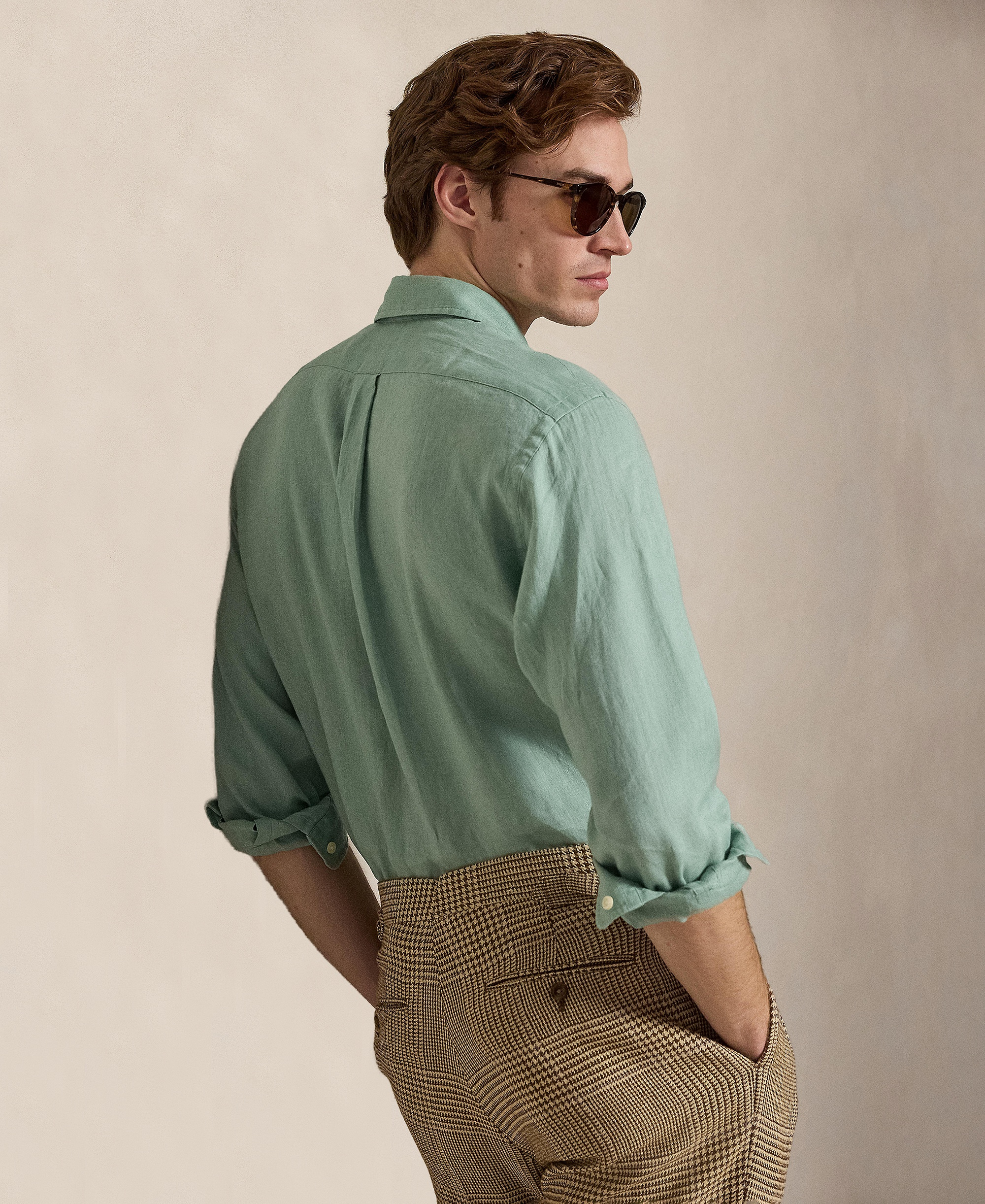 Polo Ralph Lauren Men's Classic-Fit Linen Shirt - Faded Mint