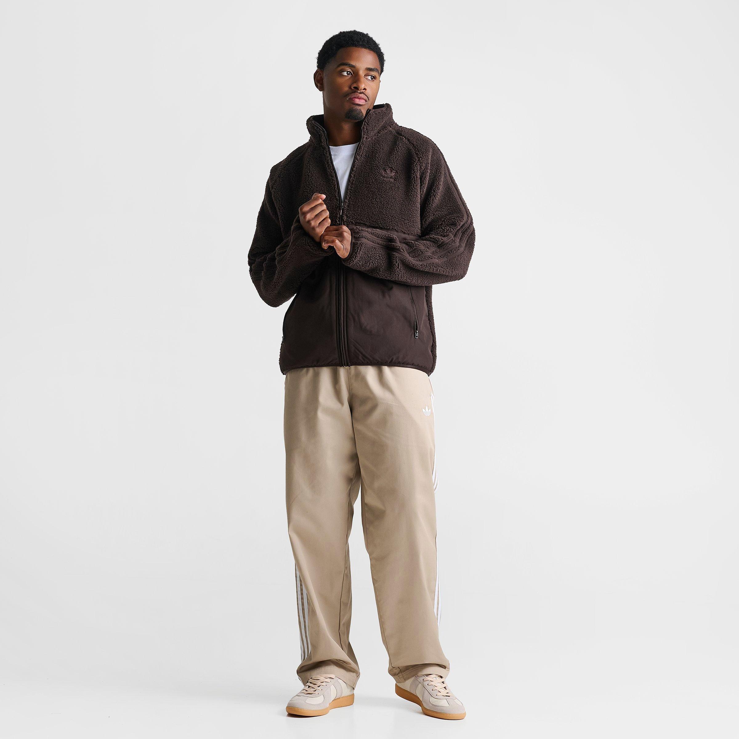 Men's adidas Originals Polar Fleece Full-Zip Jacket - Aurora Coffee