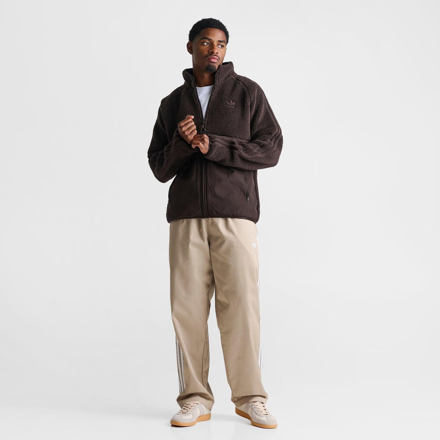 Men's adidas Originals Polar Fleece Full-Zip Jacket - Aurora Coffee