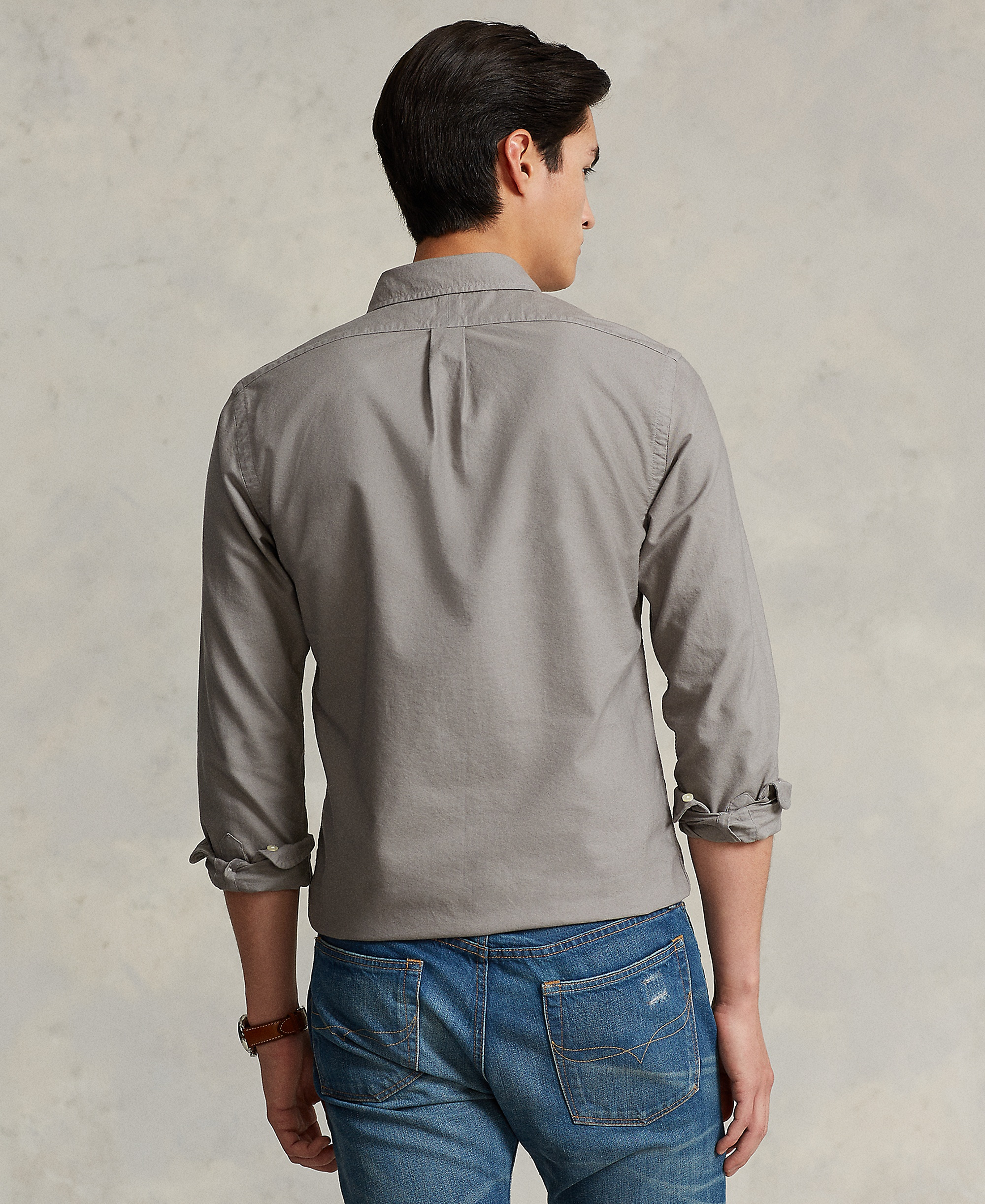 Polo Ralph Lauren Men's Garment-Dyed Oxford Shirt - Perfect Gray