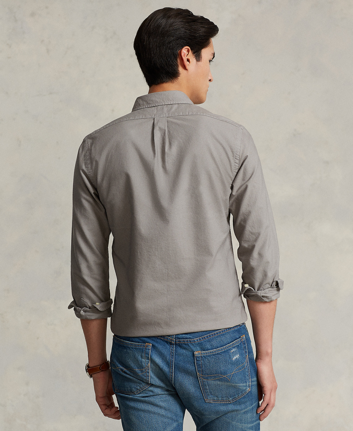 Polo Ralph Lauren Men's Garment-Dyed Oxford Shirt - Perfect Gray