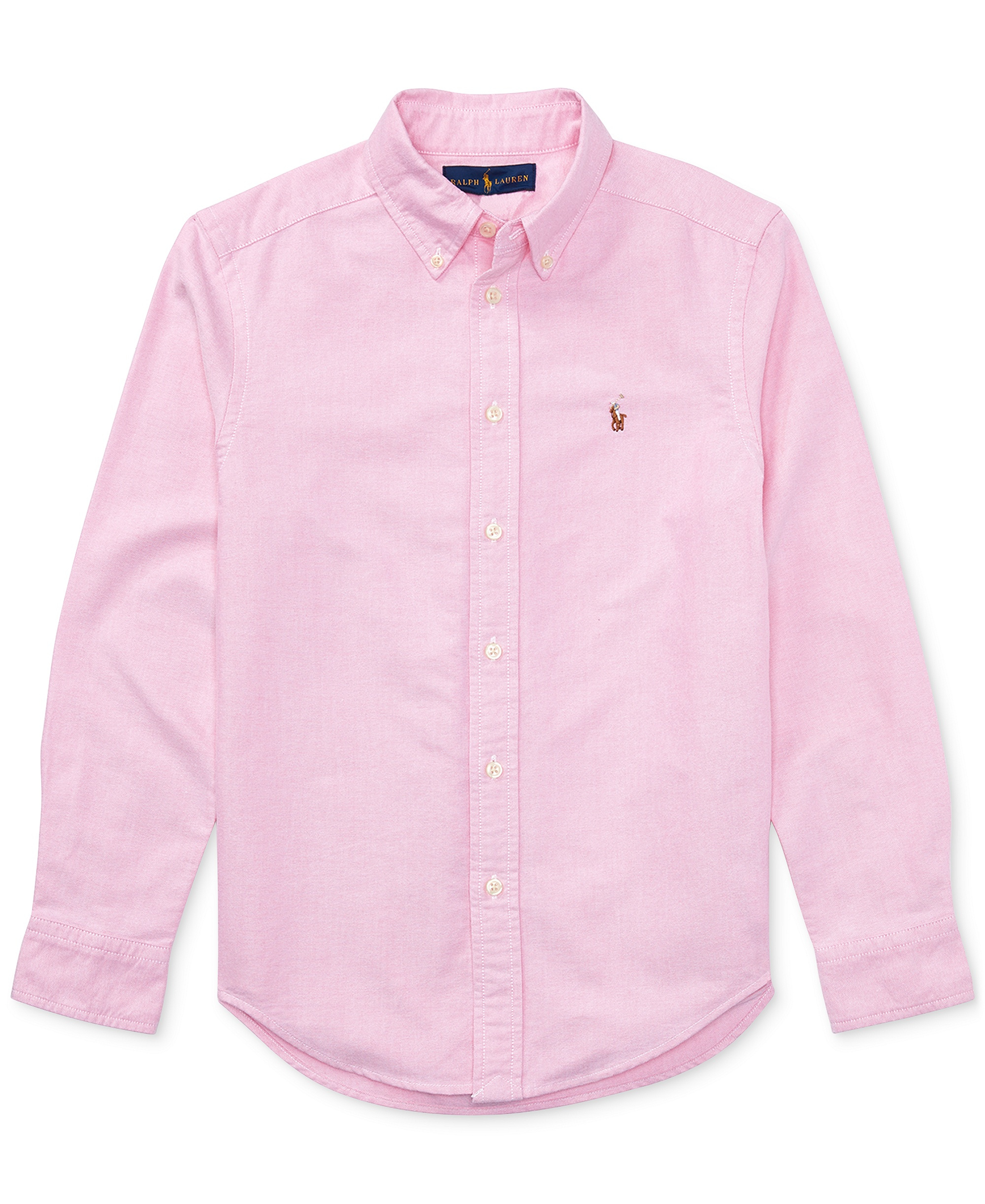 Polo Ralph Lauren 8-20 Boys' Embroidered Pony Logo Cotton Oxford Shirt - New Rose