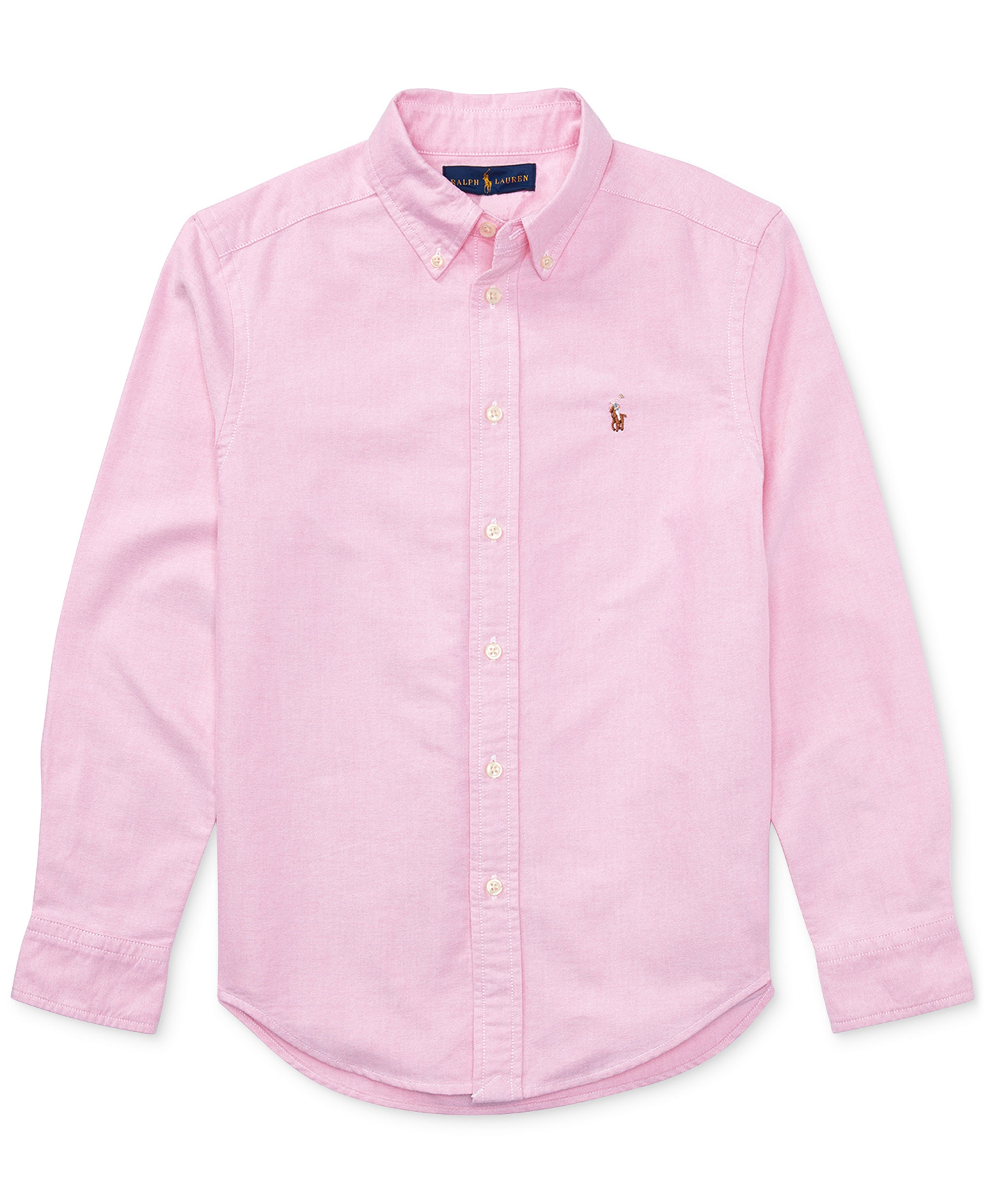 Polo Ralph Lauren 8-20 Boys' Embroidered Pony Logo Cotton Oxford Shirt - New Rose