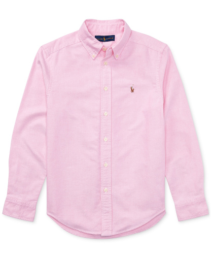 Polo Ralph Lauren 8-20 Boys' Embroidered Pony Logo Cotton Oxford Shirt - New Rose