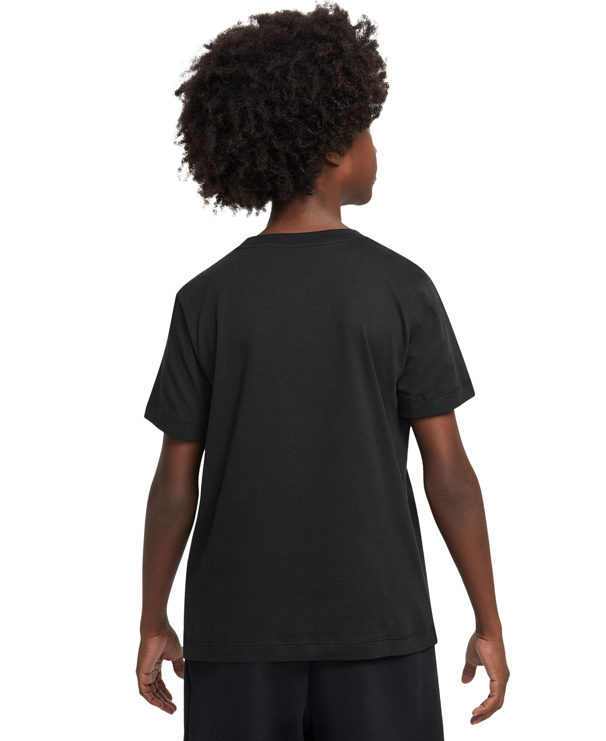 Nike Boys' and Girls' 6-20 Sportswear Embroidered Logo Graphic T-Shirt - Black