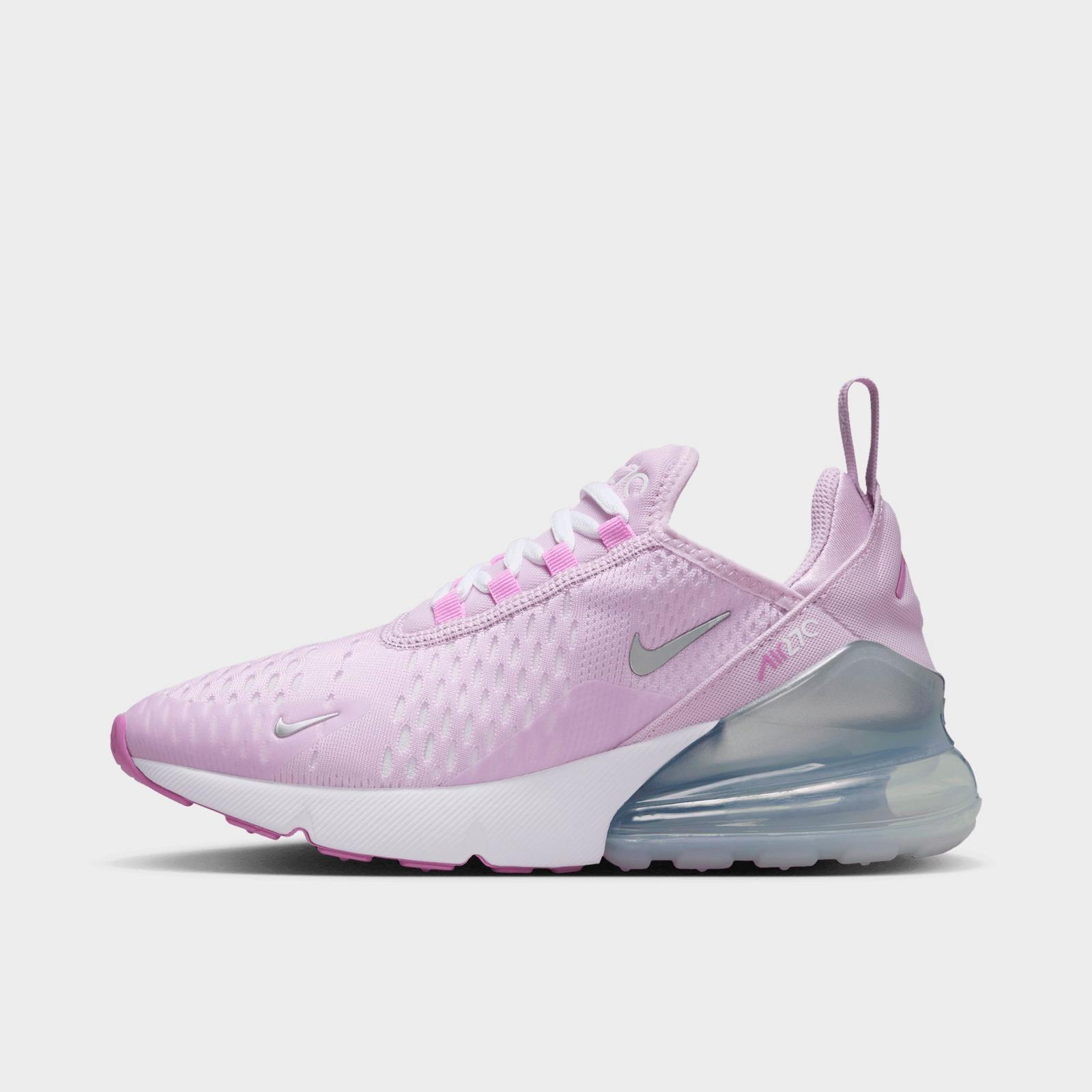 Big Kids' Nike Air Max 270 Casual Shoes - Doll/Rush Fuchsia/White/Metallic Silver